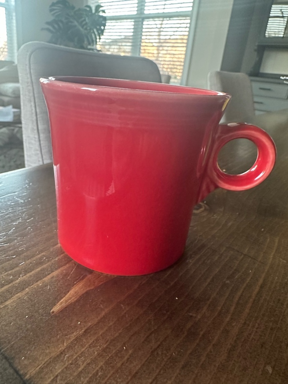 Fiestaware Red Mug | Homer Laughlin Fiesta Cup | Classic Ring Handle